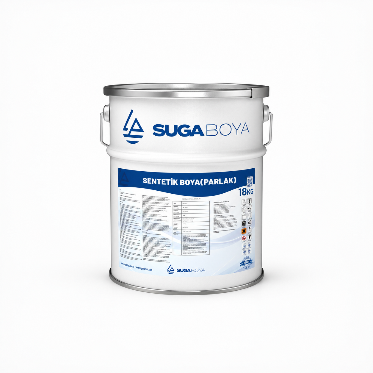 Suga Sentetik Boya Parlak 18 kg — Ürün ambalajı