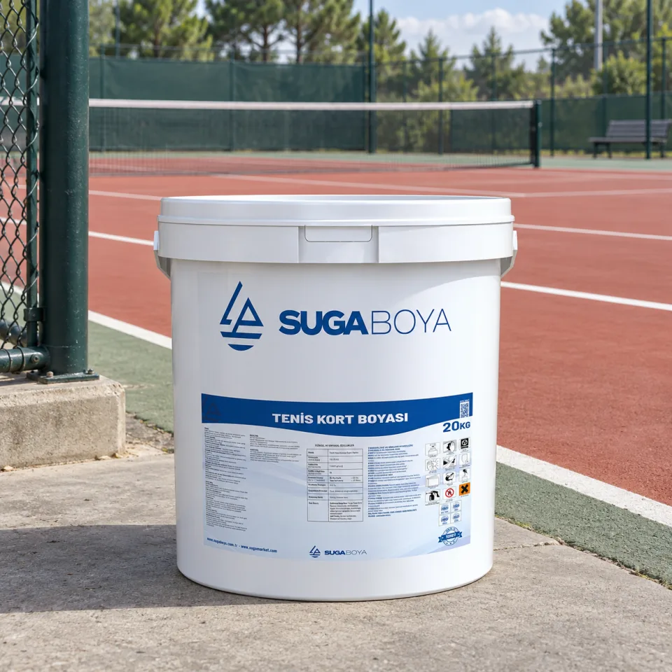 Suga Tenis Kort Boyası 20 kg — uygulama fotoğrafı