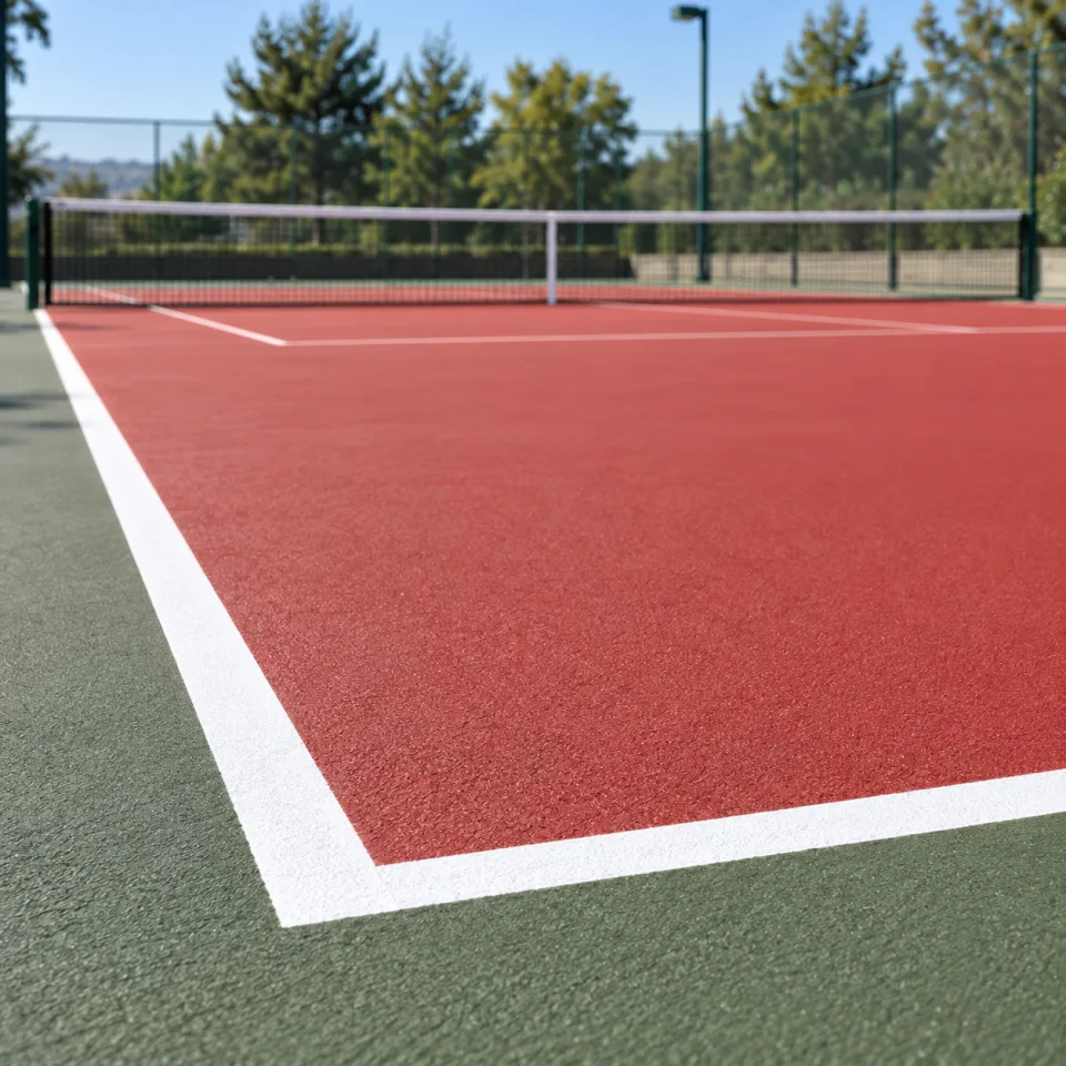 Tenis Kortu ve Spor Sahası Boyama: Akrilik Zemin Rehberi — temsili uygulama görseli