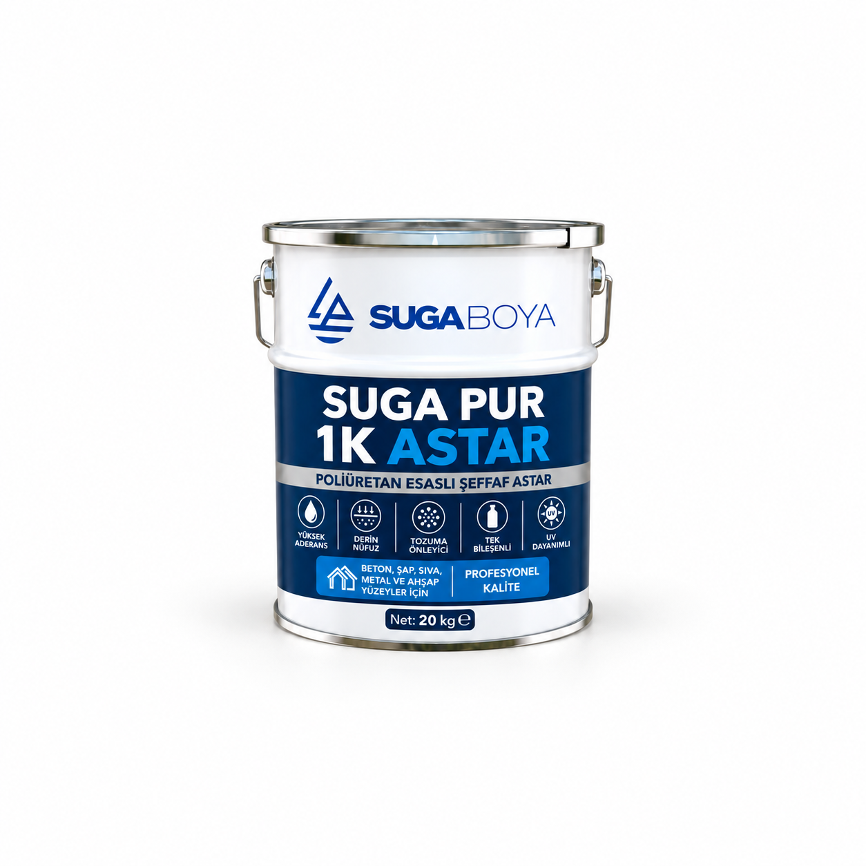 Poliüretan Esaslı Şeffaf Astar 20 kg — Ürün ambalajı