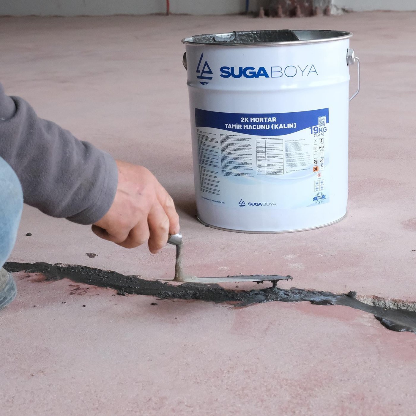 Suga 2K Mortar Çift Komponentli Tamir Macunu İnce 13+6