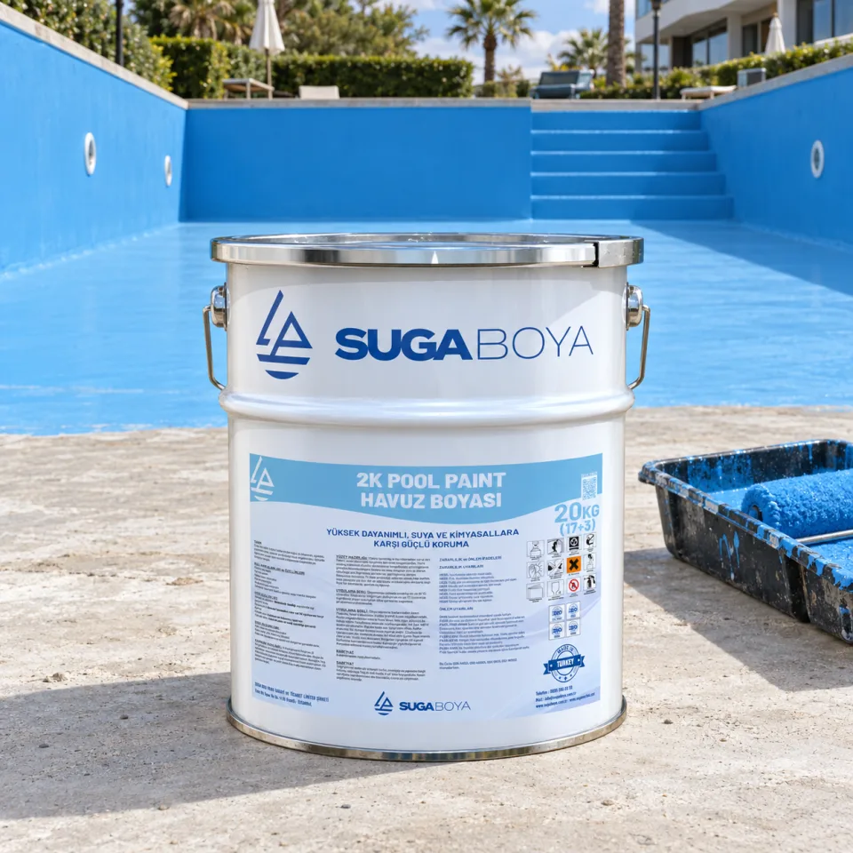 Suga Havuz Boyası 2K Pool Paint (17+3) 20 kg — uygulama fotoğrafı