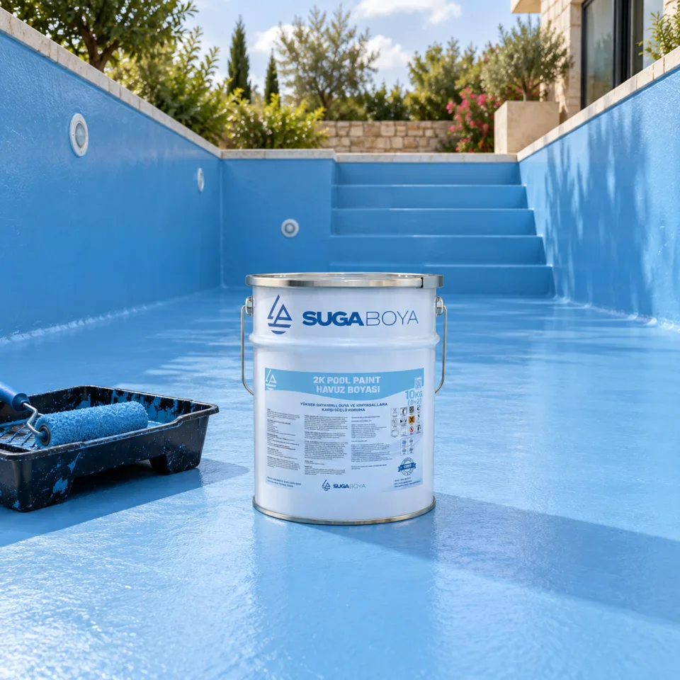 Suga Havuz Boyası 2K Pool Paint (8+2) 10 kg — uygulama fotoğrafı