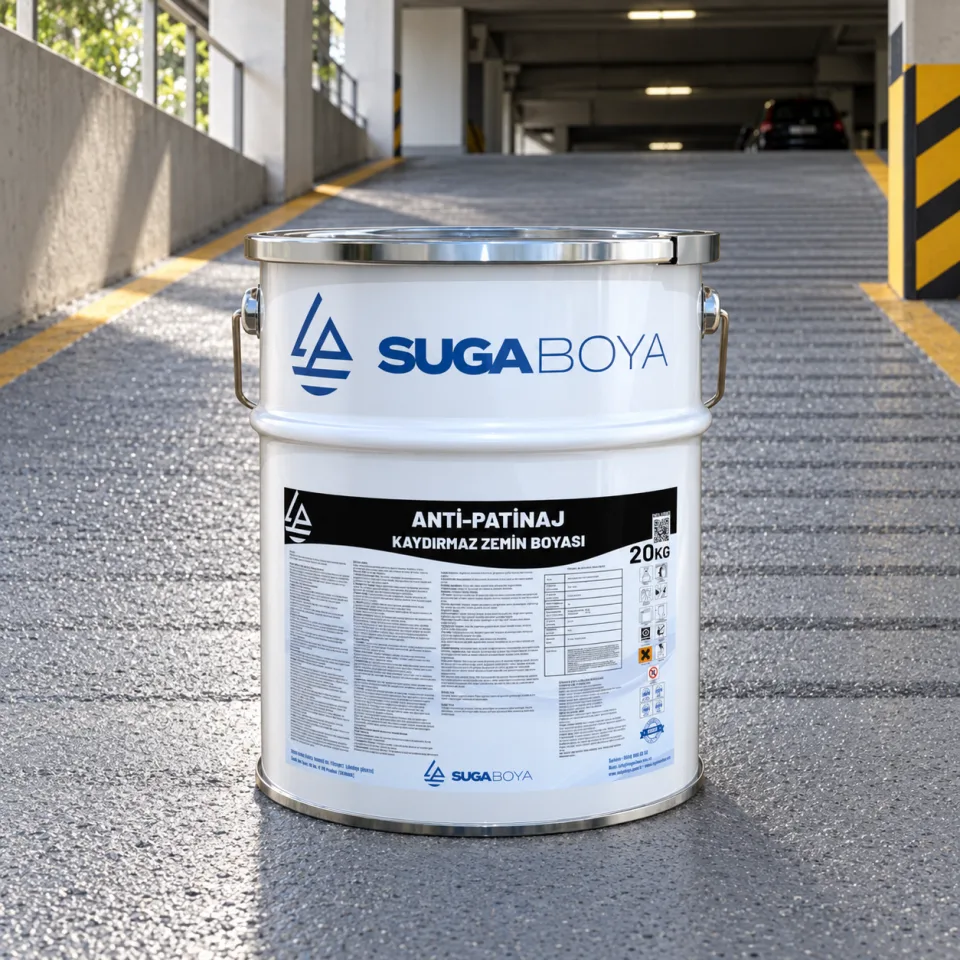 Suga Anti-patinaj Kaydırmaz Zemin Boyası 20 kg — uygulama fotoğrafı