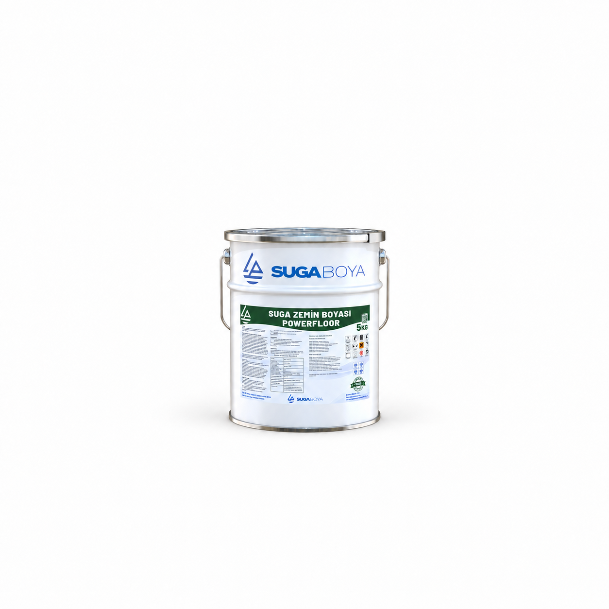 Suga Powerfloor Zemin Boyası 5 kg — Ürün ambalajı