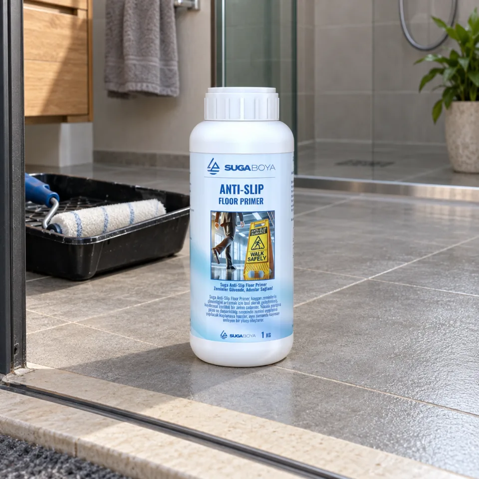 Suga Anti-slip Floor Primer Kaydırmaz Zemin Astar 1 kg — uygulama fotoğrafı