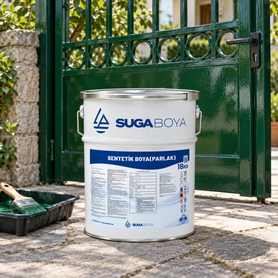 Suga Sentetik Boya Parlak 18 kg — uygulama fotoğrafı
