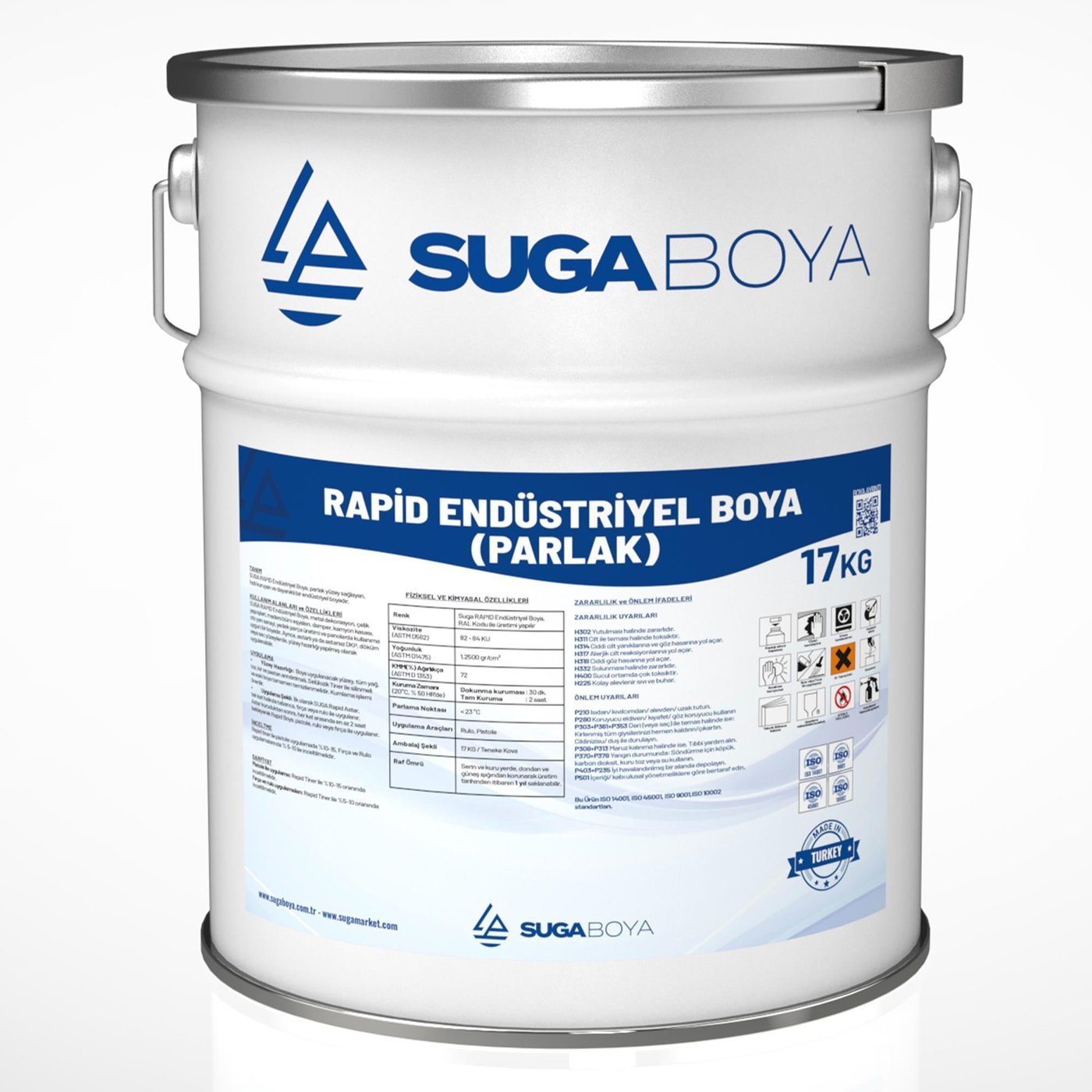 Suga Rapid Endüstriyel Boya Parlak 17 kg
