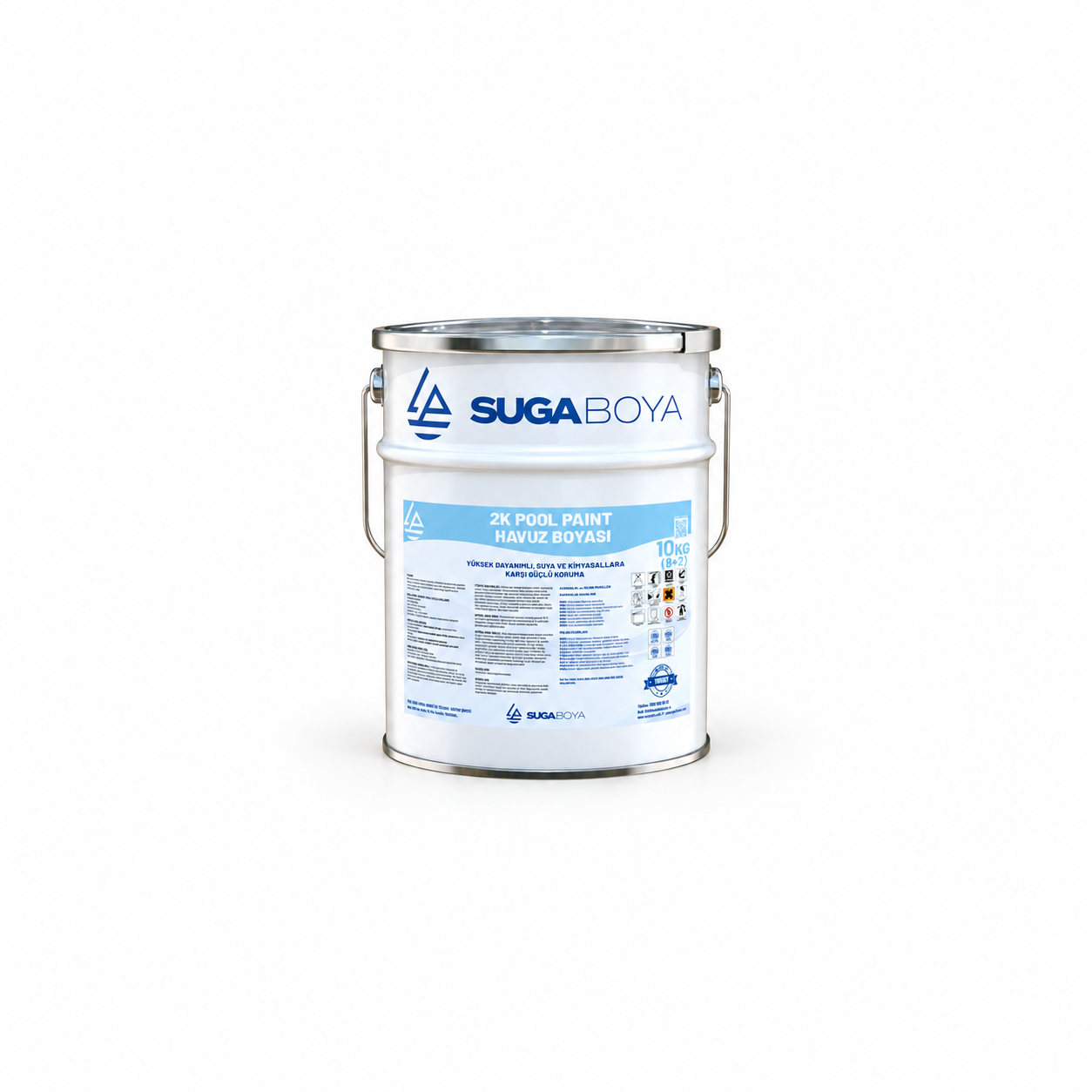 Suga Havuz Boyası 2K Pool Paint (8+2) 10 kg — Ürün ambalajı