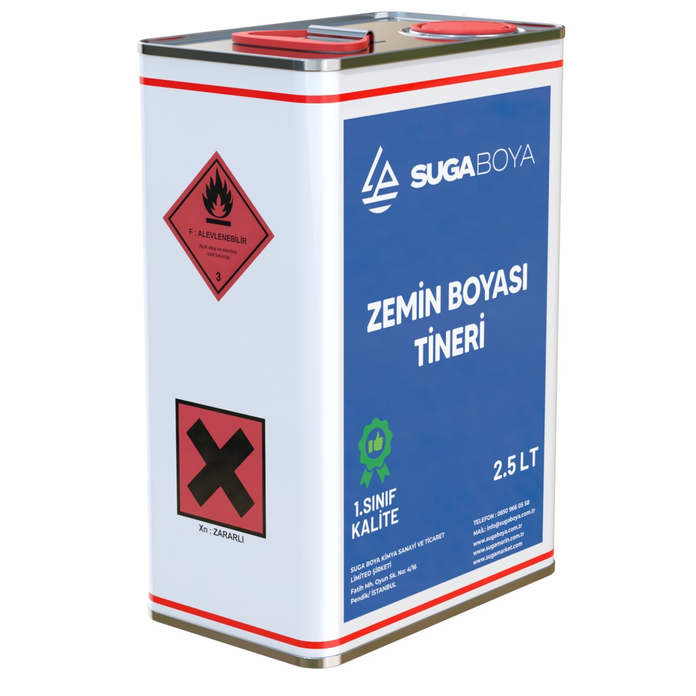 Suga Zemin Boyası Tineri 2,5 lt