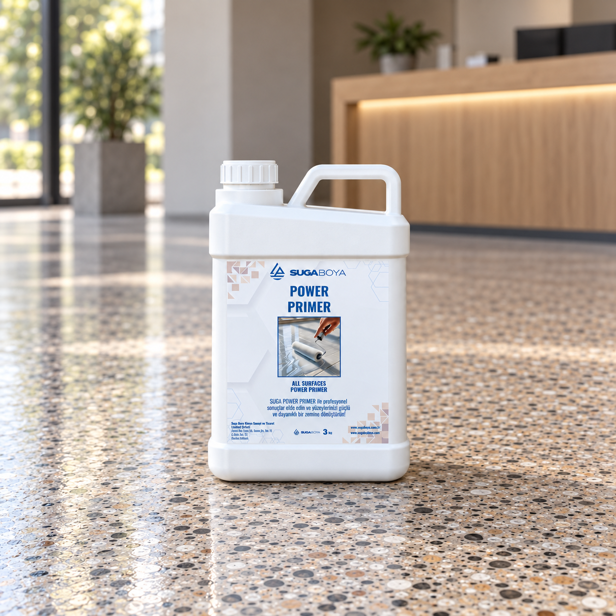 Power Primer Seramik, Fayans, Granit, Paladyen ve Beton Astarı 3 kg — uygulama fotoğrafı