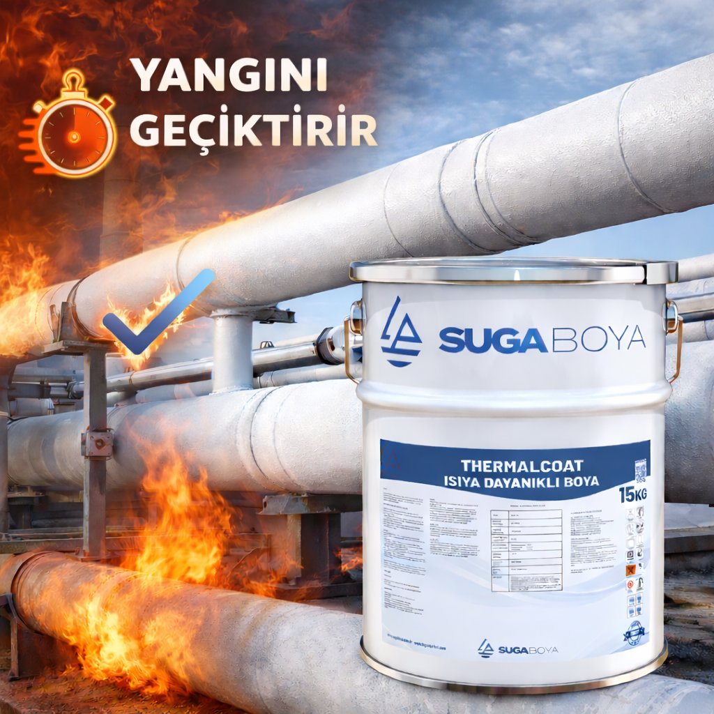 Suga Thermalcoat 15 kg Isıya Dayanıklı Boya 550⁰C-700⁰C