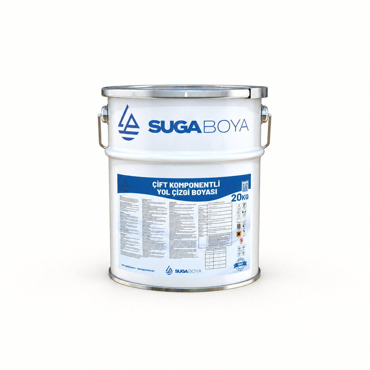 Suga Çift Komponentli Yol Çizgi Boyası 20 kg — Ürün ambalajı