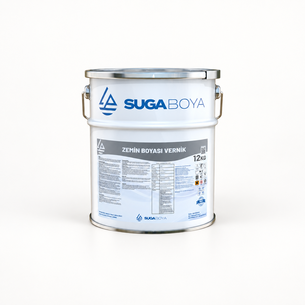 Suga Zemin Boyası Vernik Şeffaf 12 kg — Ürün ambalajı