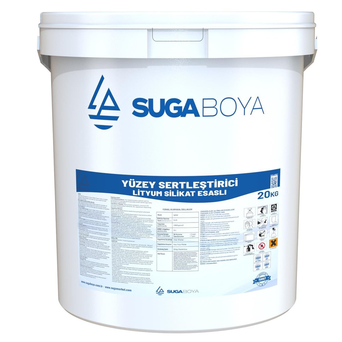Suga Yüzey Sertleştirici Lityum Silikat Esaslı 30 kg