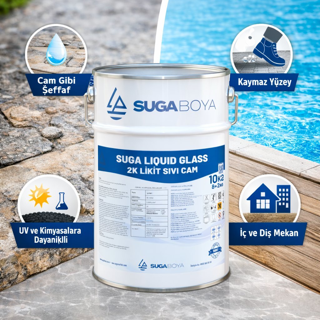 Suga Likit Sıvı Cam 2K Çift Komponentli 10 kg