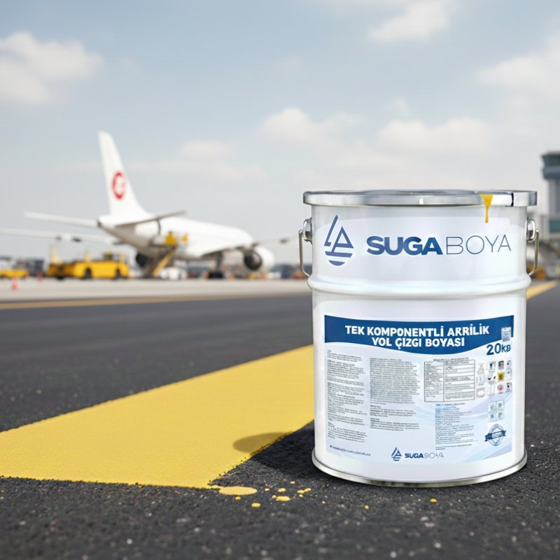Suga Klor Kauçuk Yol Çizgi Boyası