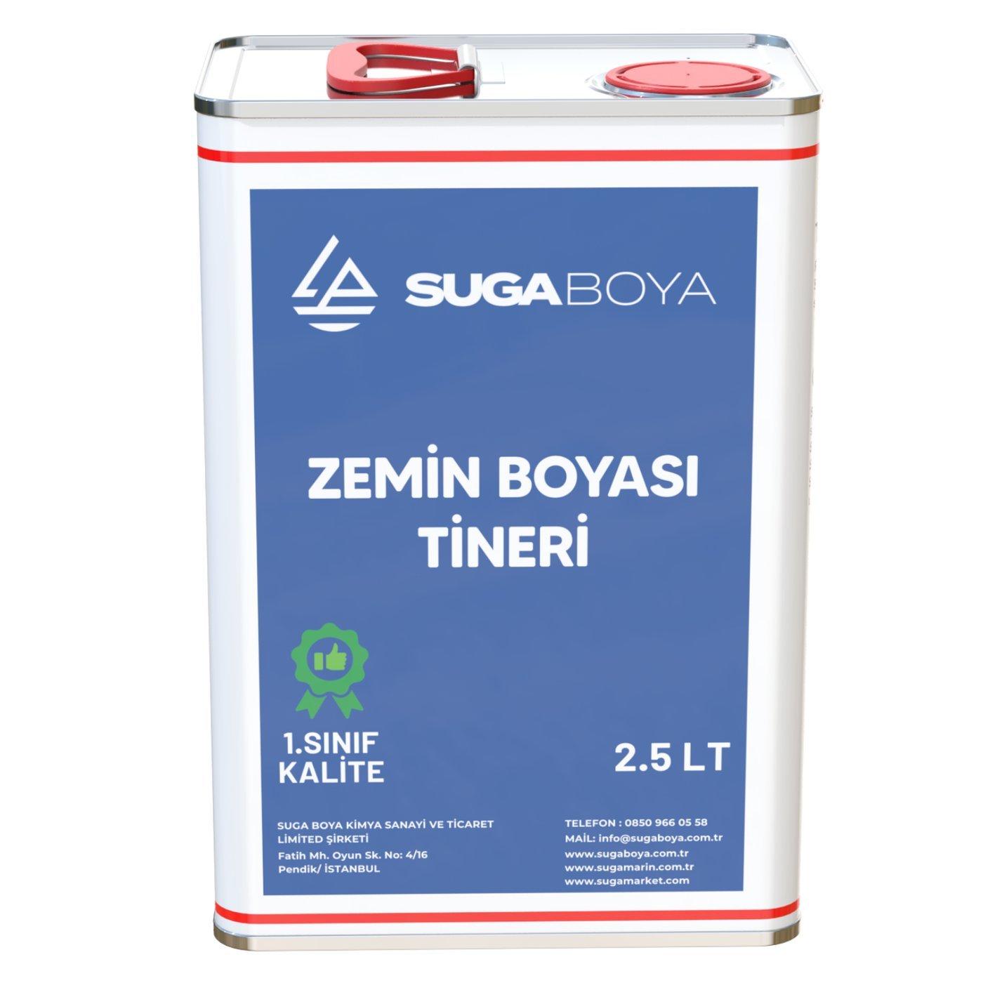 Suga Zemin Boyası Tineri 2,5 lt