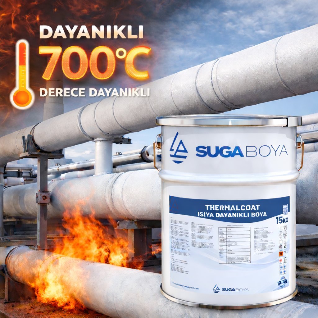 Suga Thermalcoat 15 kg Isıya Dayanıklı Boya 550⁰C-700⁰C