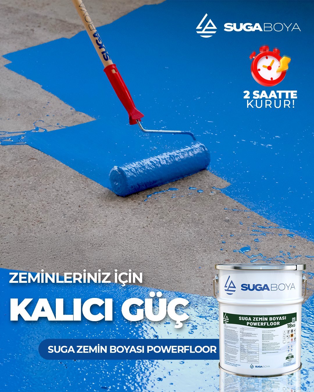 Suga Powerfloor Zemin Boyası 5 kg