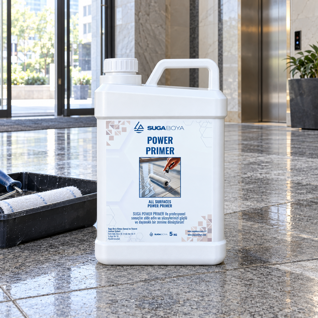 Power Primer Seramik, Fayans, Granit, Paladyen ve Beton Astarı 5 kg — uygulama fotoğrafı