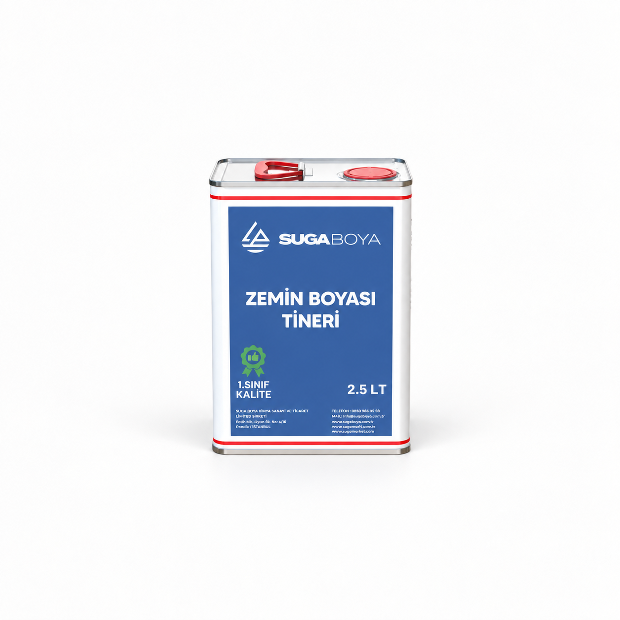 Suga Zemin Boyası Tineri 2,5 lt — Ürün ambalajı