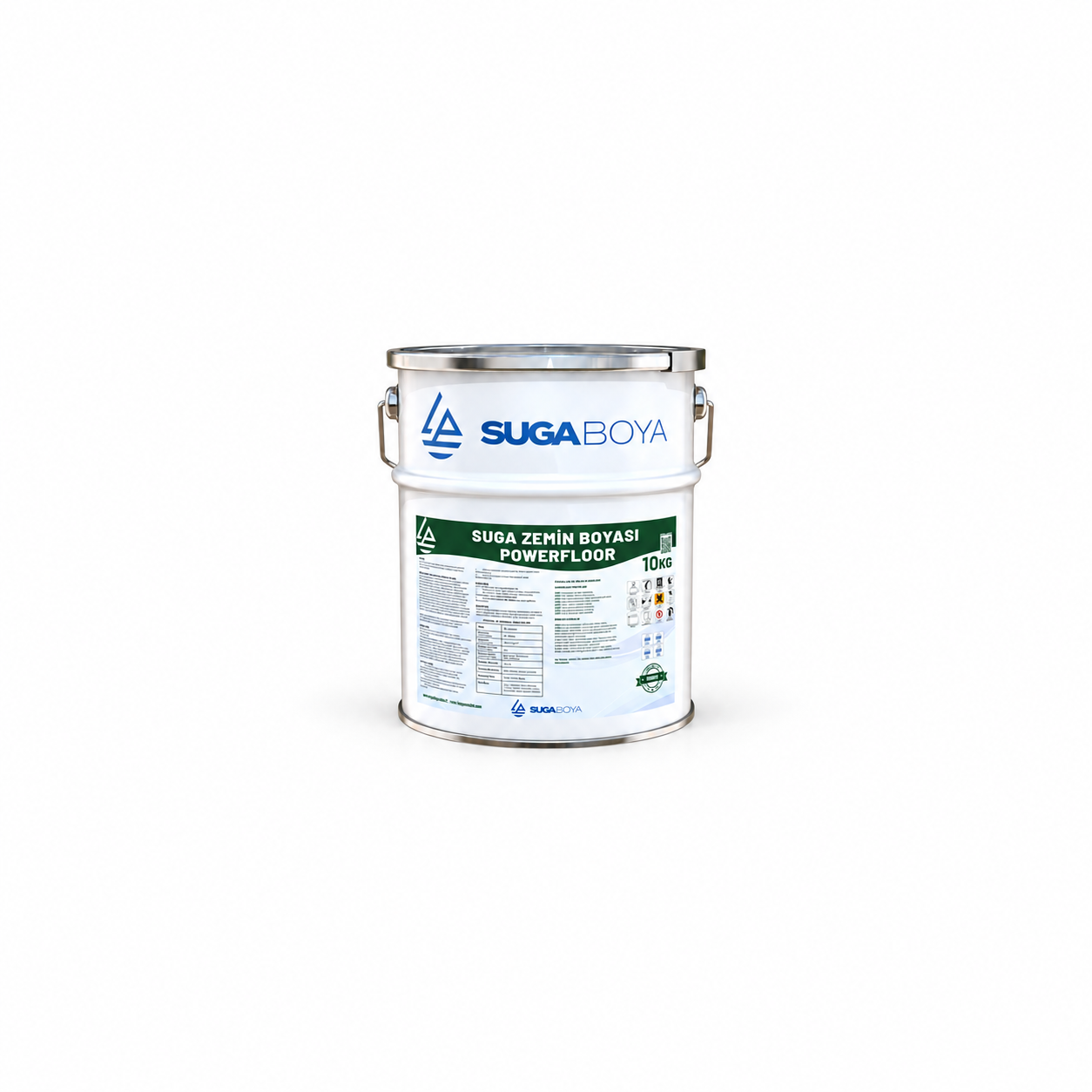 Suga Powerfloor Zemin Boyası 10 kg — Ürün ambalajı