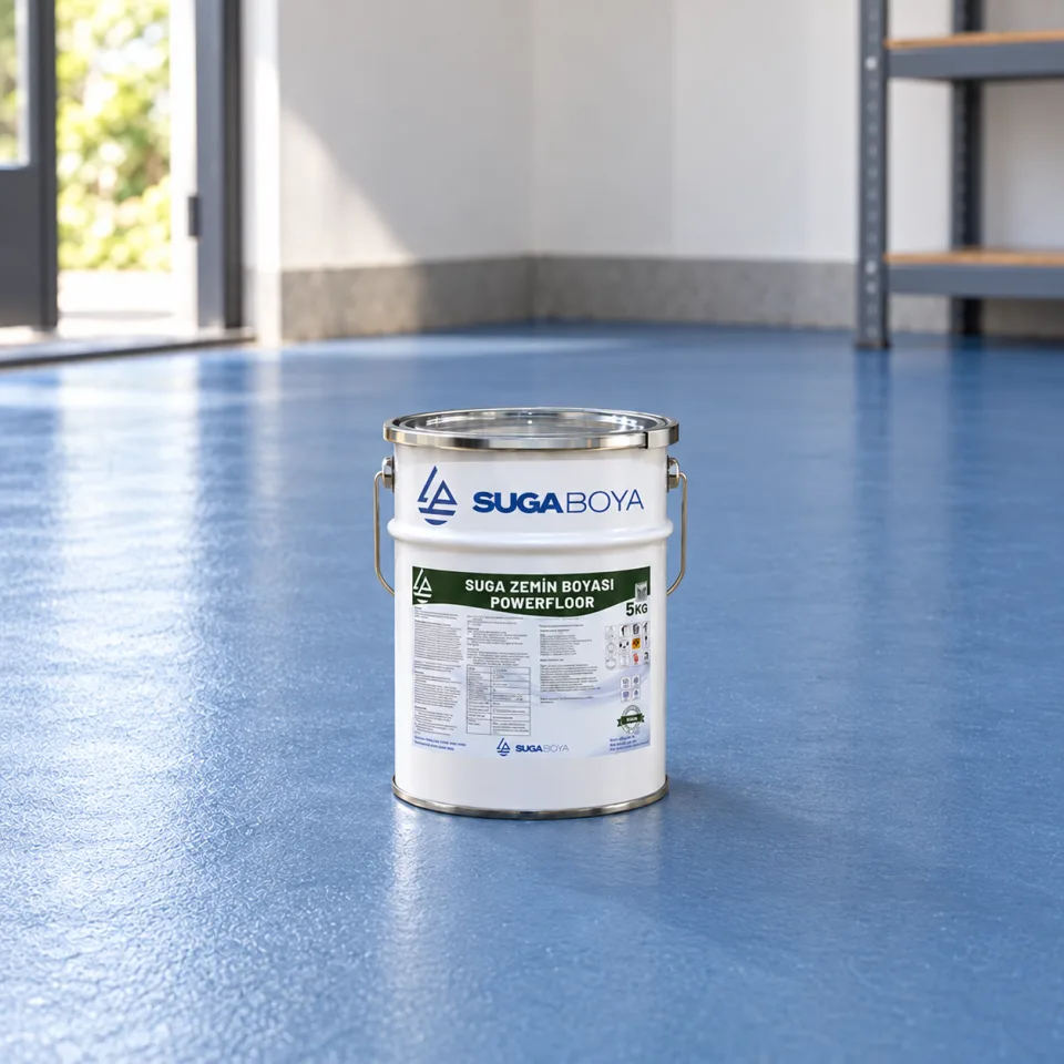 Suga Powerfloor Zemin Boyası 5 kg — uygulama fotoğrafı