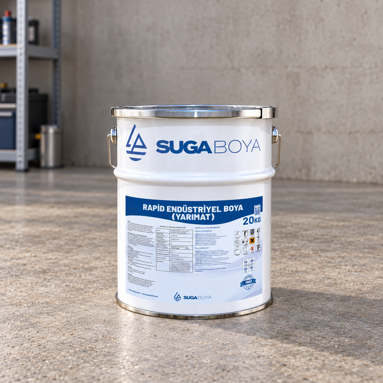 Suga Rapid Endüstriyel Boya Yarımat 20 kg — uygulama fotoğrafı