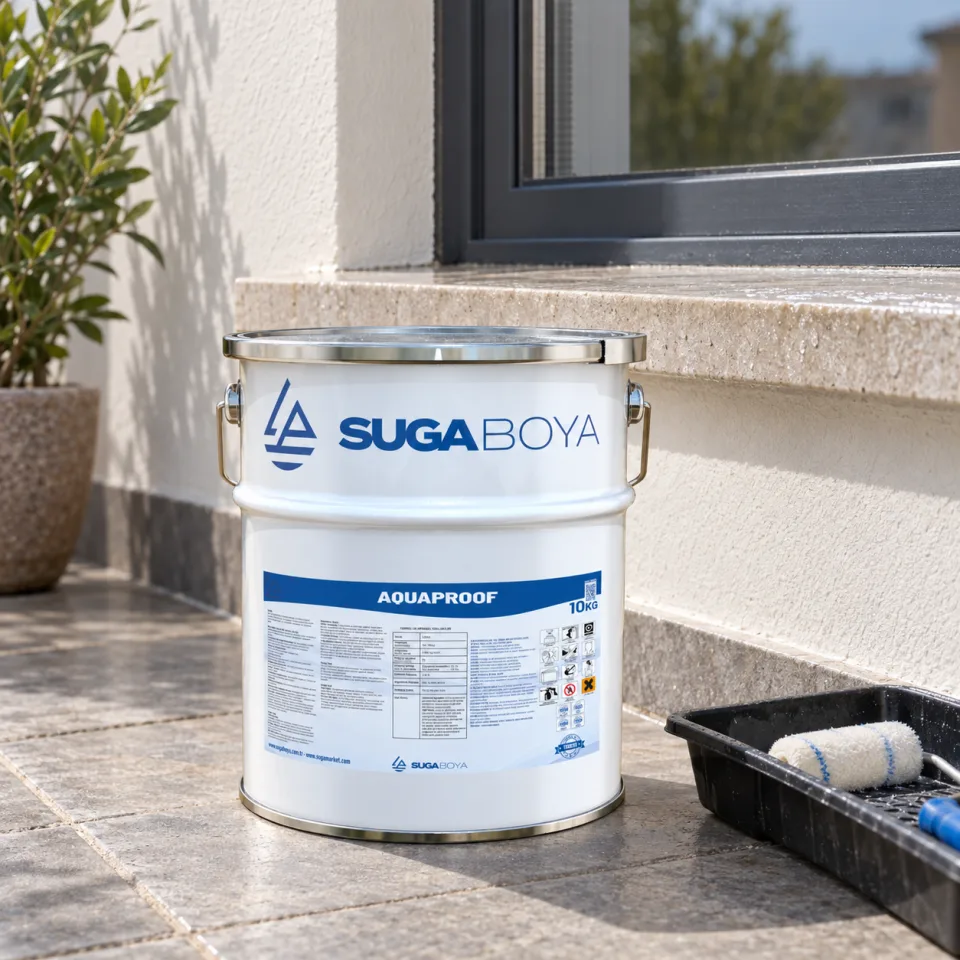 Suga Aquaproof Şeffaf Su Yalıtımı 10 kg — uygulama fotoğrafı