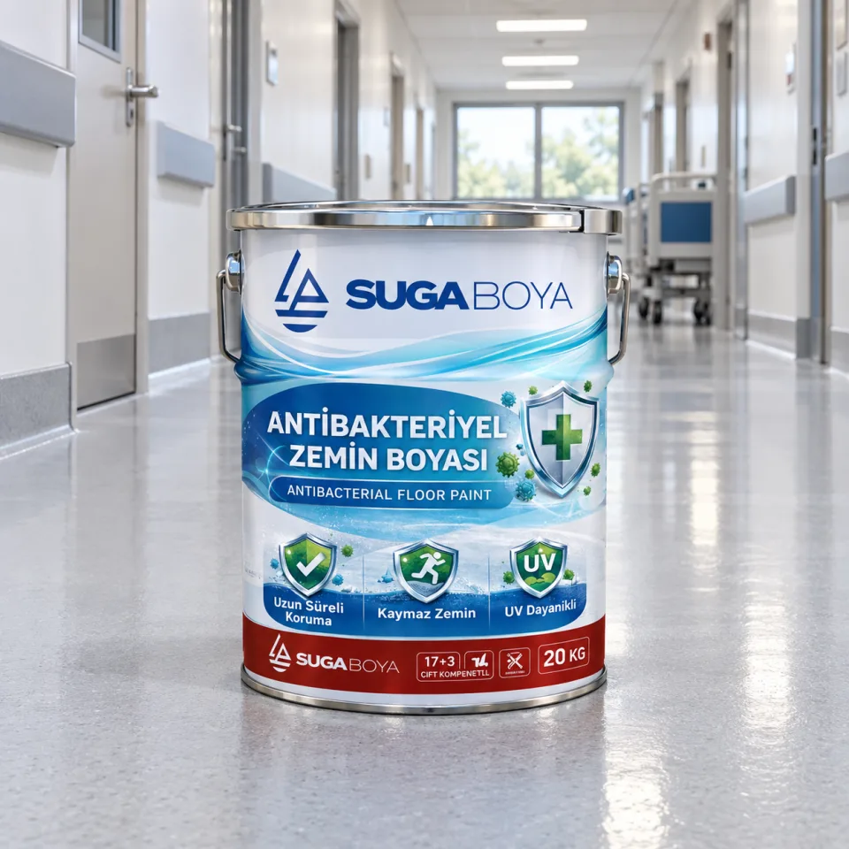 Suga Antibakteriyel Zemin Boyası 20 kg — uygulama fotoğrafı