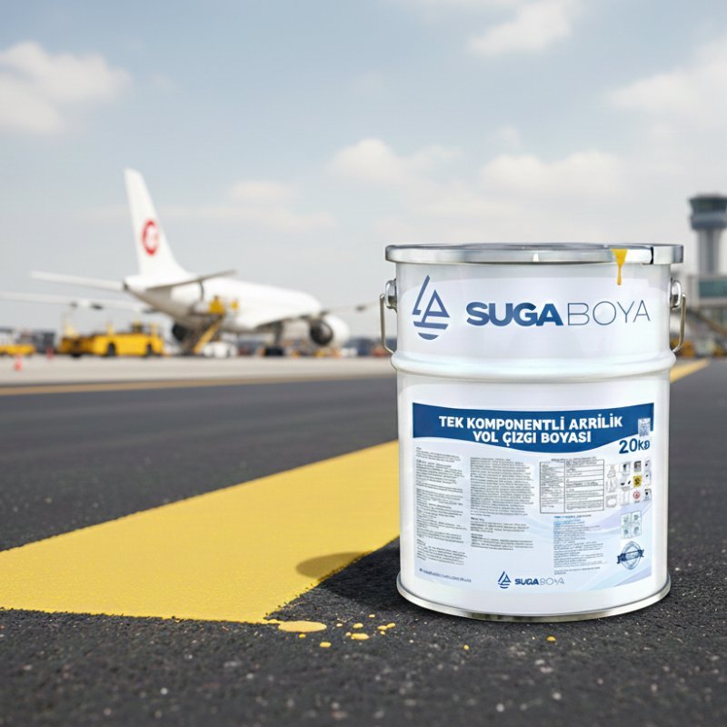 Suga Tek Komponentli Akrilik Yol Çizgi Boyası 20 kg