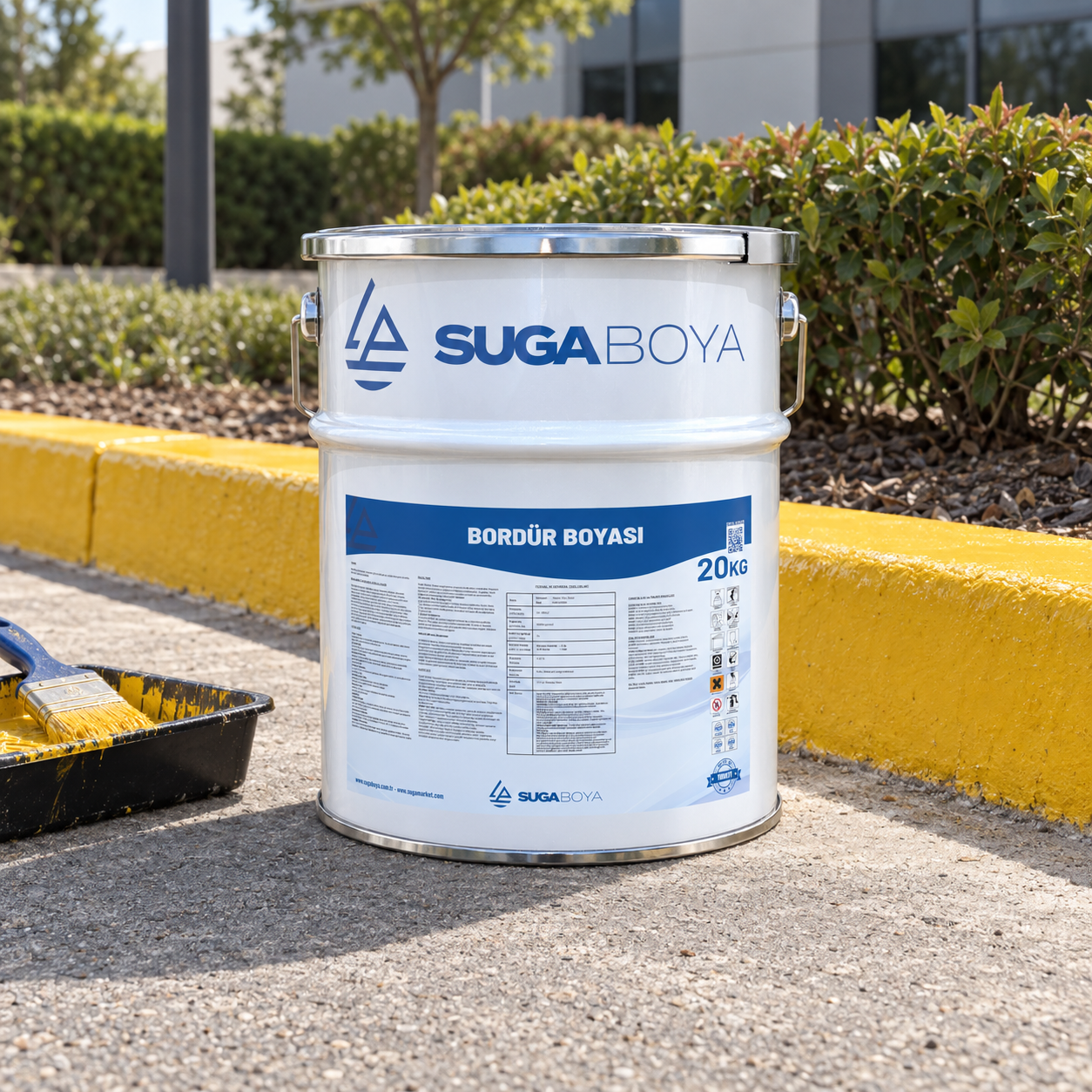Suga Bordür Boyası 20 kg — uygulama fotoğrafı