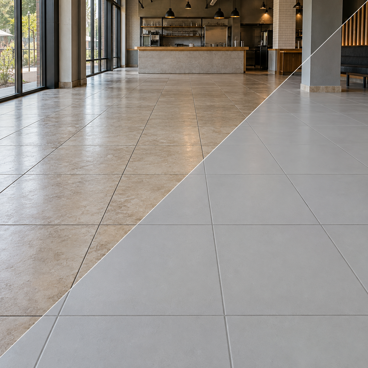 Suga Ceramifix Floor Fayans, Mermer, Granit Boyası 17+3 20 kg — Temsili öncesi ve sonrası
