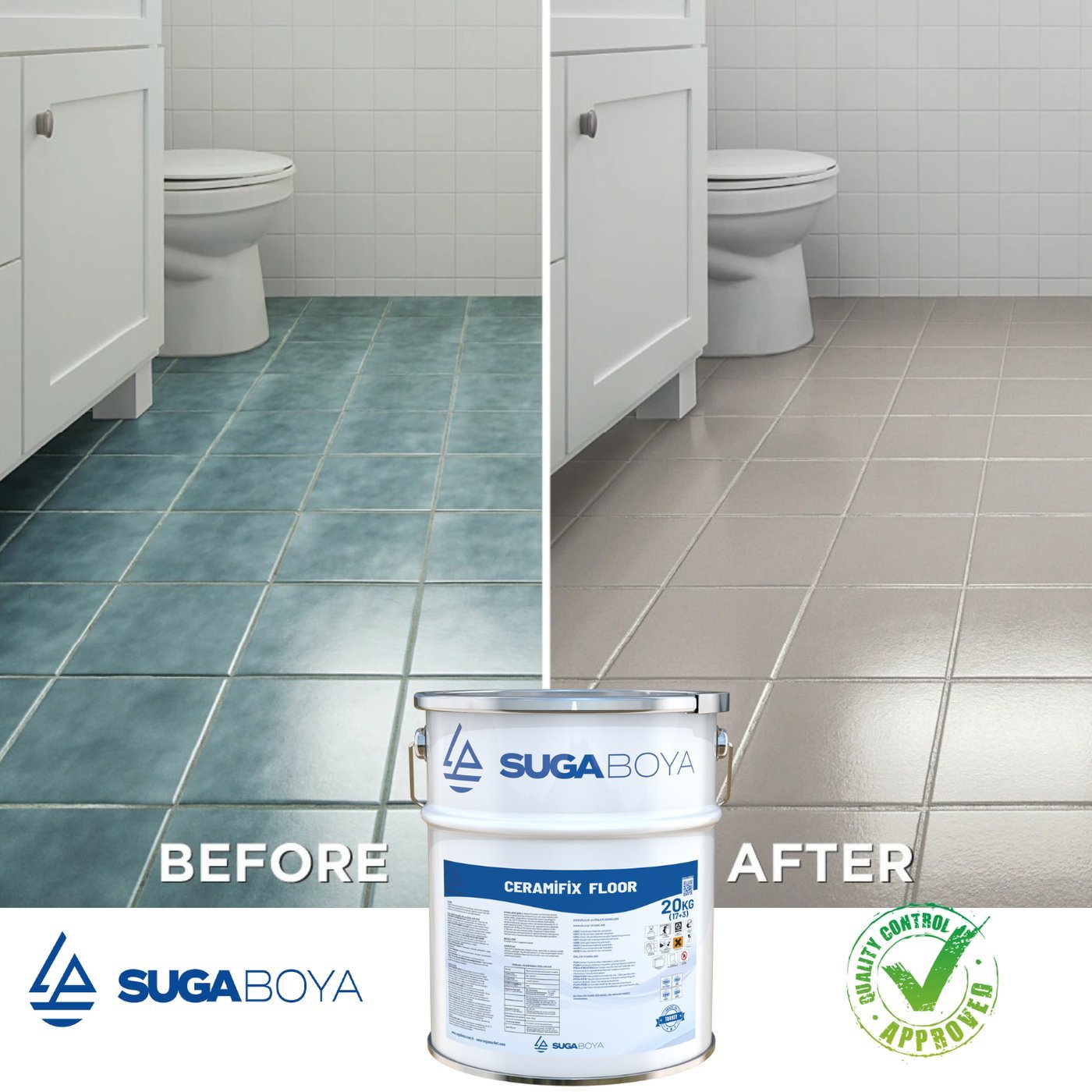 Suga Ceramifix Floor Fayans,mermer, Granit Boyası 17+3 20 kg
